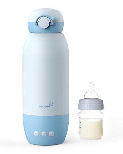 Image of GROWNSY Portable Bottle Warmer, Fast Baby Bottle Wamer On The Go, Travel Milk Warmer for Breastmilk