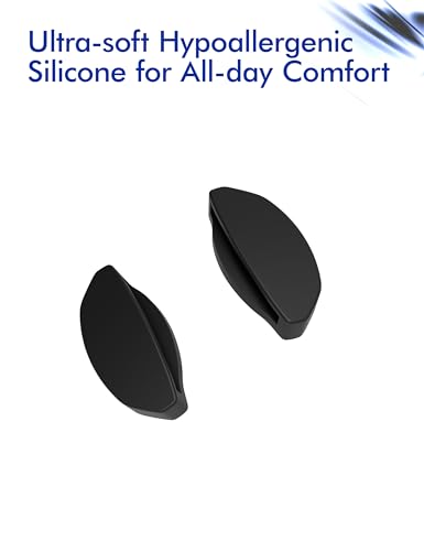 Saucer Ersatz-Nasenpolster für Oakley HSTN OO9242 | OO9242A Sonnenbrille, Standard-Schwarz, Einheitsgröße