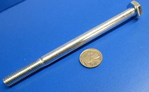 8.8 Zinc Steel Bolts PT M10 x 1.5 mm x 140 mm Long 5 pcs