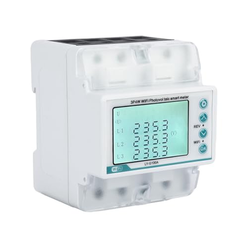 Compteur d'énergie bidirectionnel intelligent triphasé WiFi 100A suivi électricité - 3