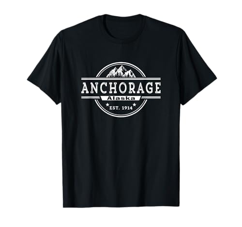 Anchorage Alaska EST. 1914 Vintage Maglietta