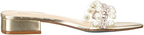 Blue by Betsey Johnson Women's SB-Madge Heeled Sandal, Gold, 8.5 | Image 5