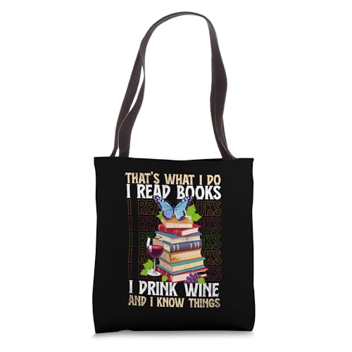 Bolso Tote That's What I Do Lectura y Vino miniatura 1