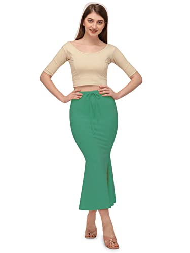 Image of Mehrang Stretchable Saree Shapewear Petticoat for Women, Cotton Blended,Petticoat,Skirts for Women,Shape Wear Dress for Saree
