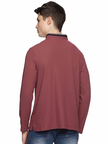 Image of STELLERS Men's Henley Collar T-Shirt | Wrinkle Free | Quick Dry | Full Sleeve | Regular Fit
