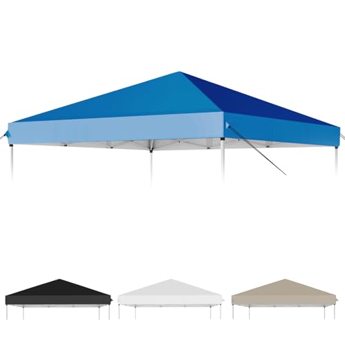 1010 Canopy Replacement Top Pop Up Canopy Replacement Cover for Straight Leg Frame Tent Waterproof Canopy Top Cover for Garden Patio Camping (Top Only)(Blue)