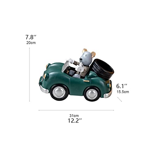 Soporte para botellas de vino figura oso conductor 31 cm miniatura 2
