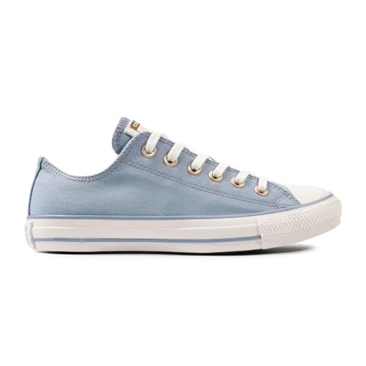 Tênis Converse Chuck Taylor All Star Summer Metals (Azul/Dourado, BR, Adulto, Numérico, 35)
