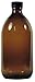 Viva Haushaltswaren frascos de Farmacia, Medicinal de/braunglasflasche inkulsive un Etiqueta identificadora, Vidrio, marrón, 1 x 500ml