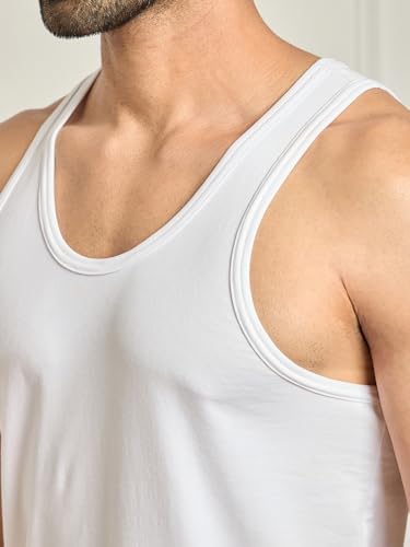 Image of Modern Crew CoolSense Vest for Men | Super Combed Cotton, Stay Upto 3 Degree Cool & Fresh, Anti-Bacterial | Black
