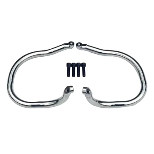 Motorrad Motorschutzbügel Sturzbügel Für Indian Chief Dark Horse Bobber 2022-2024 Schwarz Glänzend Und Chrom Motorrad Front Motorschutzbügel Highway Crash Bar(Chrome)