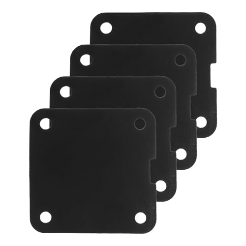 Zerodeko 4 Almohadillas Antivibración para Compresor de Aire, Juntas de Goma Cuadradas de Aislamiento, Accesorios Resistentes a Alta Presión, para Mantenimiento y Montaje en Sistemas