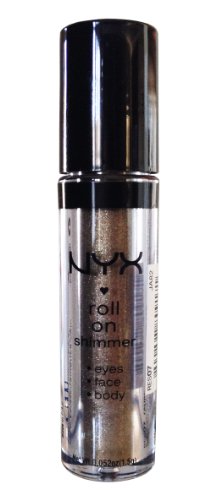 NYX Roll on Eye Shimmer / Taupe - Iridescent Taupe with Silver Glitter for Face, Eyes & Body