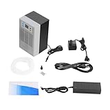 CRYBY Aquarium Chiller, 100W Aquarium Water Chiller Hydroponic Cooler Water Chiller with 2m Length Hose & Water Pump, Refrigeration Compressor Fish Tank Cooling System for Coral Reef, Capacity 7.93Gal