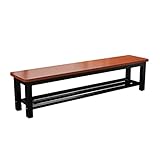 Taburete para zapatos, para entrada, vestidor o sauna, versátil y largo para gimnasio, dormitorio, mesa de comedor o sofá