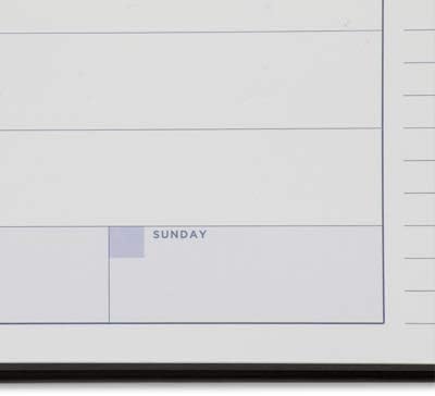 Undated Weekly Pad Planner, by Gallery Leather, 7"x11" (Black)