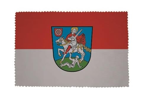 U24 Brillenputztuch Bingen Fahne Flagge Glasreinigungstuch Microfasertuch