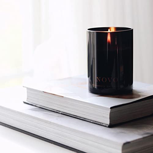 Vancouver Candle Co. Novo Discovery Candle – Non-Toxic Soy Wax Aromatherapy Candle – Handmade with Natural Essential Oil – Strong Scented, Long Lasting 10 Ounce Jar Candle with Gift Box