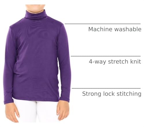 Image of STRETCH IS COMFORT Girl's Oh So Soft Long Sleeve Turtleneck | Youth Size 2-16
