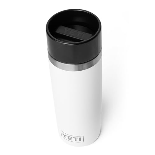 Image of YETI Rambler 16 oz Travel Bottle, Stainless Steel, Vacuum Insulated with Leakproof Commuter Cap, White