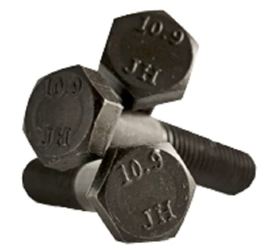 M10X40 Hex Cap Screws | Metric Grade 10.9 | Plain | Partial Thread | DIN93 (Quantity: 400)
