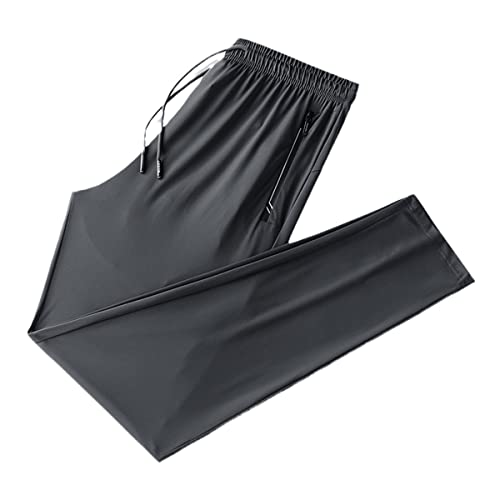 Pantalon de survêtement soie glacée ultra frais et extensible grande taille