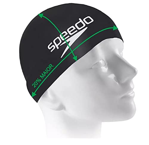 Kit Natação Speedo Óculos Hydrovision + Touca Big Cap Cabelos Volumosos (preto)