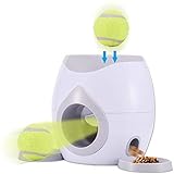 wangman Juguete Lanzador De Pelotas De Tenis para Mascotas, Alimentador AutomáTico para Mascotas, Lanzador De Pelotas De Tenis para Perros, MáQuina Interactiva para Lanzar Pelotas
