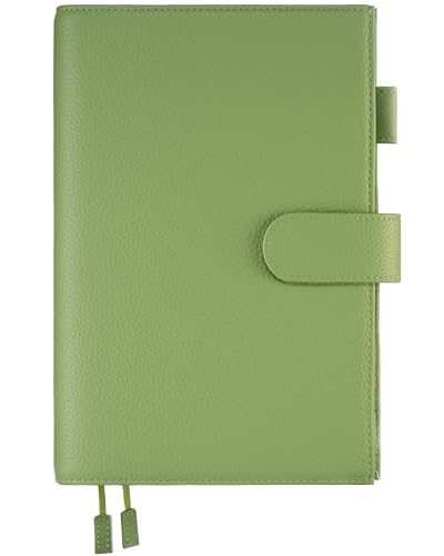 Couverture agenda A5 en cuir vert, l'écrin durable de vos pensées
