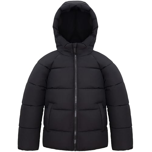 Rokka&Rolla Boys' Water-Resistant Ripstop Shell Winter Coat Fleece Lined Puffer Jacket4