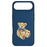 Vintage Teddy Bear Blue Bow Coquette Aesthetic Valentines スマホケース iPhone Air 用