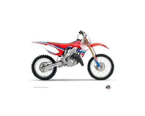 Kit deco Honda 250 Cr bleu Kutvek Wing pour masquer plastique usé et rayé