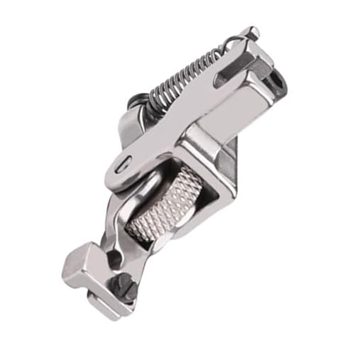 ZwaitL Professional Invisible Zippers Presser Foot Attachment For Flatbed Sewing Machine Adjustable Steel Roller Presser Rolling Sewing Machine