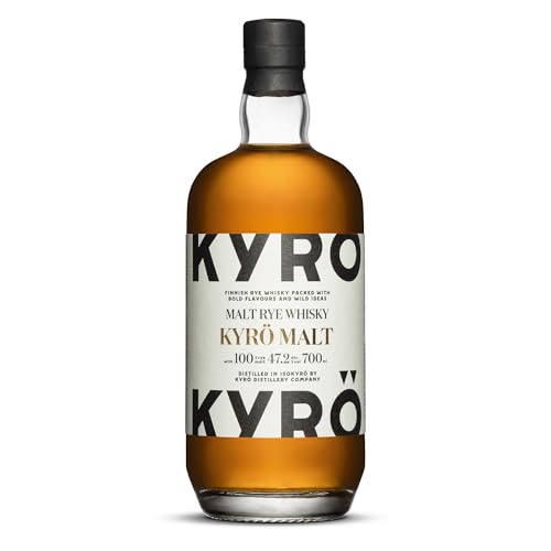 Kyrö Malt Rye Whisky 47,2% vol. | Finnischer Roggenwhisky | 0,7 Liter | Kyrö Distillery