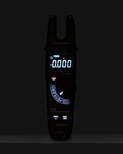 Image of Triplett CM200 True RMS 6000 Count 200A Open Jaw Clamp Meter with Certificate of Traceability to NIST
