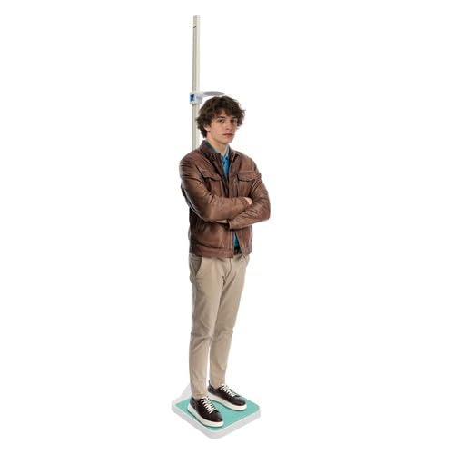 Digitale Personenwaage Höhe- und Gewichtsmessgerät Körperwaage 220cm/180kg