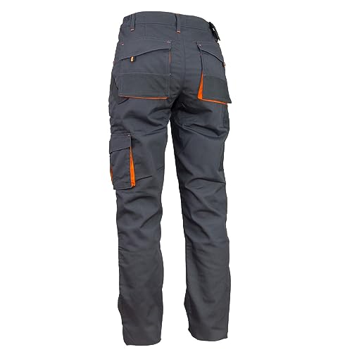 Foto von Hose Schutzhose Arbeitskleidung Arbeitshose URG-A [260g/m2], Graphit/Orange, 52 EU
