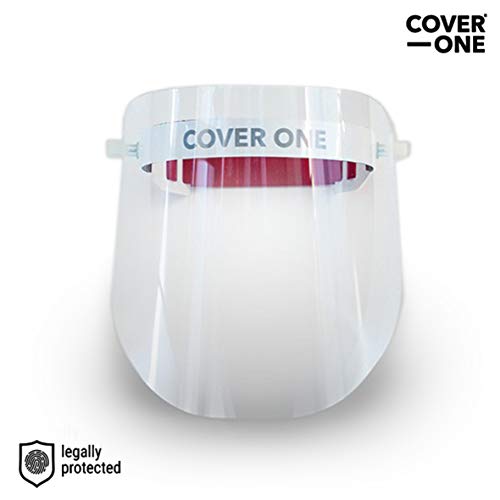 Preisvergleich Produktbild CoverOne - Visier Gesichtsschutz, Face Shield Maske. Leichter Kunststoff Verstellbar Transparent Gesichtsschutz Plexiglas (5)