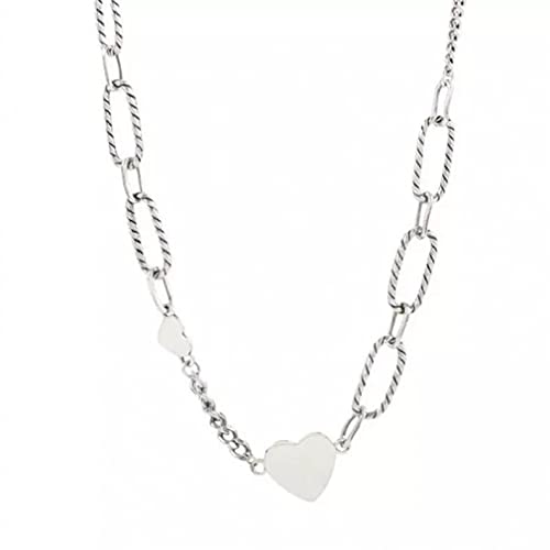 Bijoux de mariage romantiques : collier coeur en argent 925 pour jeune fille