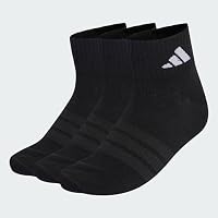 adidas Unisex Thin&Light Sportswear Ankle Socks 3 Pair Pack, black/black/white, 40-42 – Ansicht 3