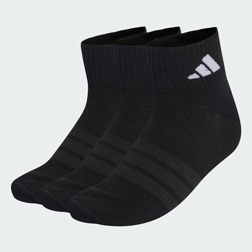 Miniatura 3 de Adidas Unisex Adulto Thin Light Sportswear Ankle Socks 3 Pair Pack, Black Black White, 42-45