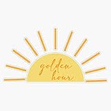 Golden Hour Sticker Vinyl Waterproof Sticker Decal Car Laptop Wall Window Bumper Sticker 5'