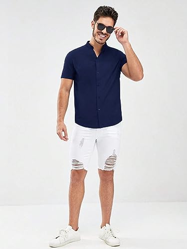 Image of J B Fashion Shirt for Men|| Casual Shirt for Men|| Men Stylish Shirt || Men Printed Shirt(Half-Plain)