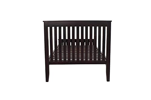 Image of Wudniture Solid Sheesham Wood Single Bed I Sheesham Wood Single Size Bed-Black