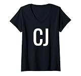 Photo Gallery donna cool font: cj maglietta con collo a v Photo Gallery donna cool font: cj maglietta con collo a v