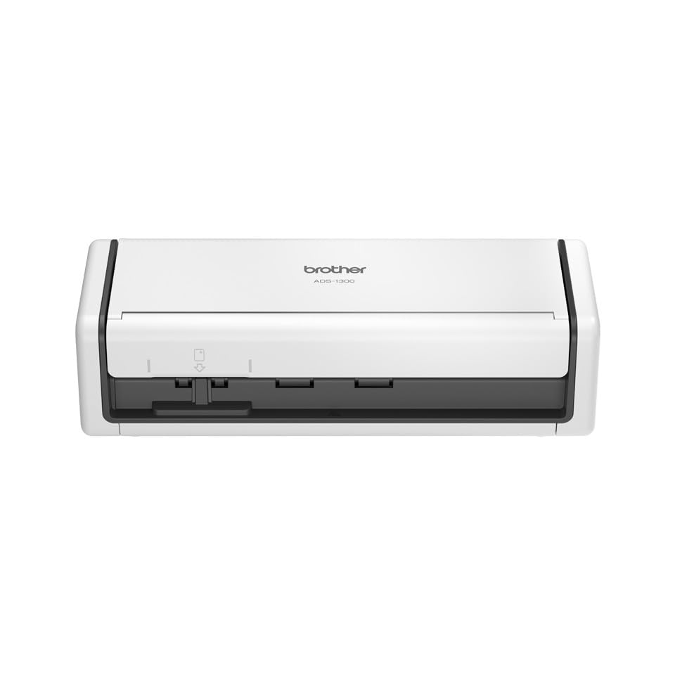 Brother ADS-1300 Scanner de documents compact USB Type-C, 20 feuilles ADF, 30 pages/minute, logiciel PDF