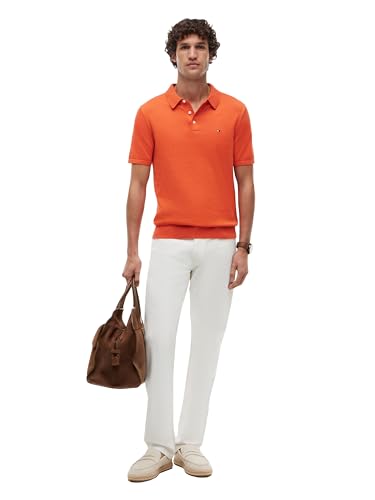 Image of Tommy Hilfiger Men's Lightweight Cotton Knit Short Sleeve Polo Shirt