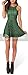 Sister Amy Women's Galaxy Printed Elastic Sleeveless Shaping Camisole Skater Green Plaids X-Small