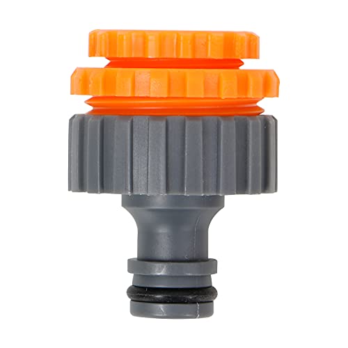 HOKIPO 3 in 1 Tap Connector Adapter for Hose Pipe Fitting for Kitchen Gardening Car Washing Cleaning - Pack of 1 (AR3719)