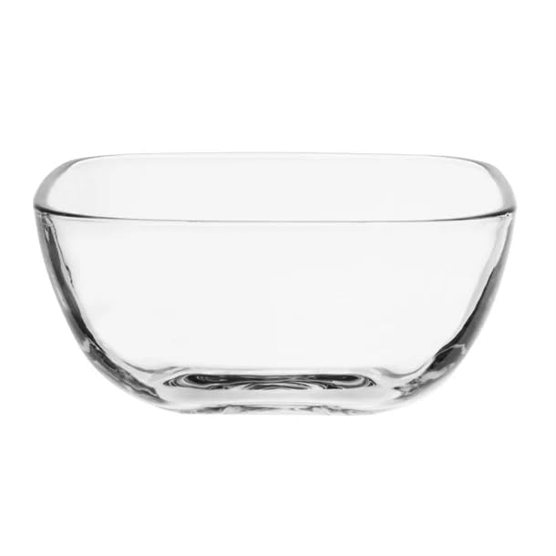 Olympia Cuenco cuadrado de cristal bajo para aperitivos, 306 ml, 109 x 50
